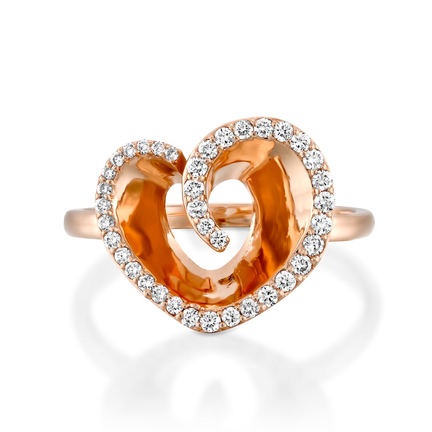 R3421ES-Heart diamond ring