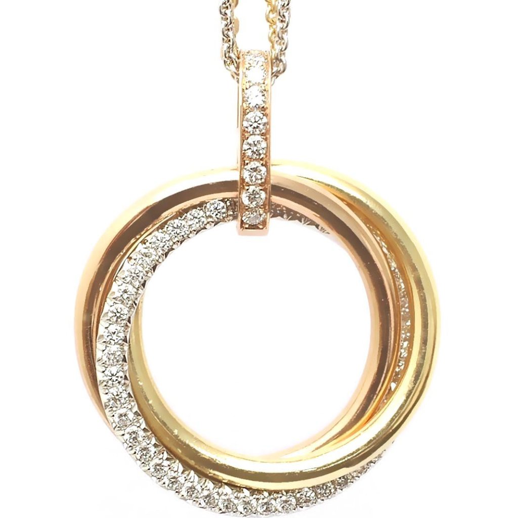 P3651-Diamond circle pendant- eternity pendant