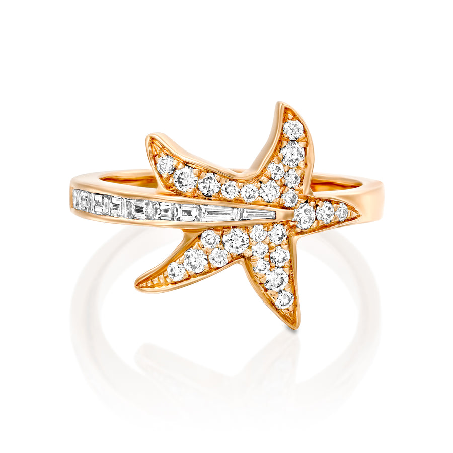 ROLSF01-Tropicana diamond ring 18k Gold