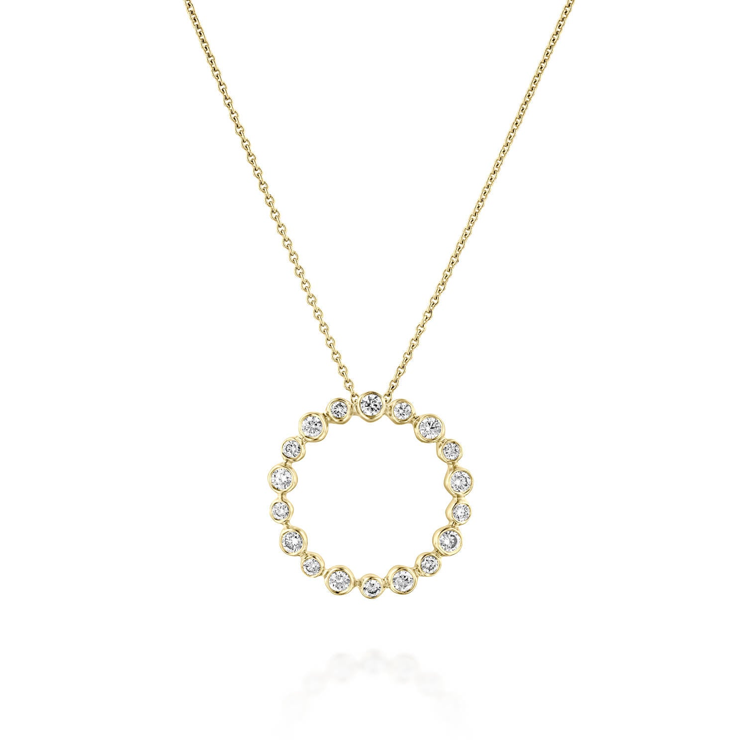 PNT11421 Circle Of Life Round Diamond Pendant