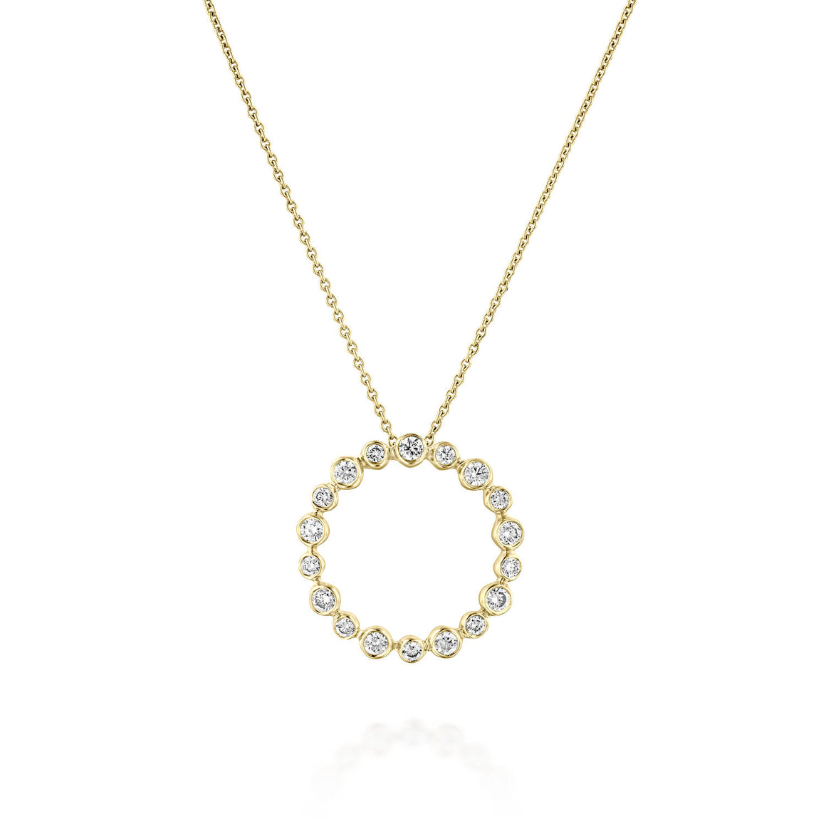 PNT11421 Circle Of Life Round Diamond Pendant
