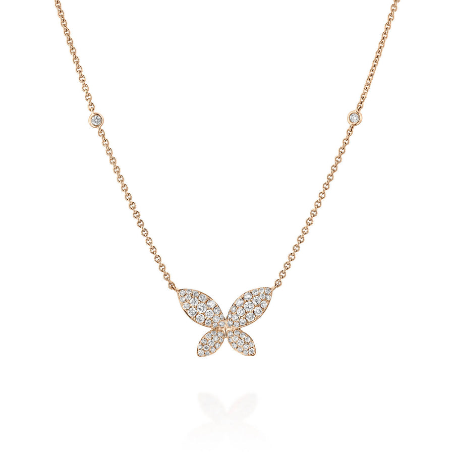 P3853 Delicate Butterfly Necklace